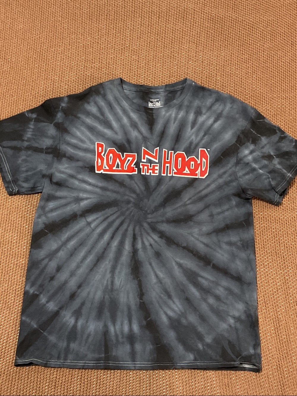 Boyz N The Hood Tie-Dye Graphic Tee - Black & Gray
